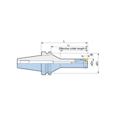 BBT Integrated Type Fullcut Mill FCR Type Long Type BBT30/40 - Big-tools Industrial Supply Tools for Metal Cutting